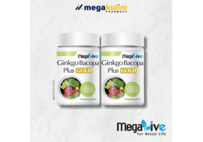 Megalive Ginkgo Bacopa Gold 550mg 2 X 45's